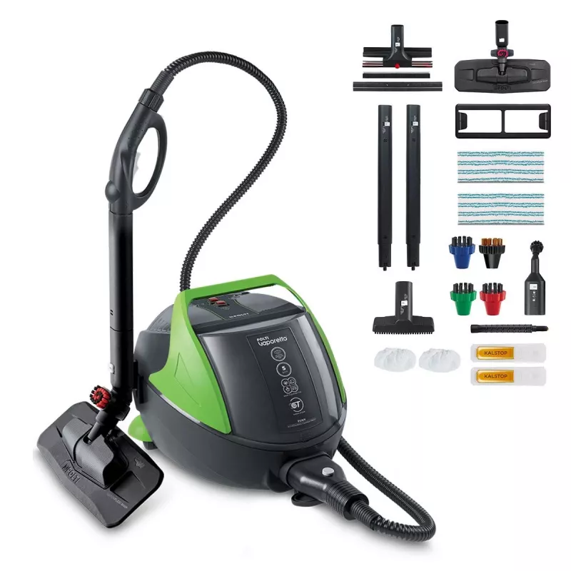 Polti Vaporetto Pro 95_Turbo Flexi cilinder-stoomreiniger 1100 W zwart, groen