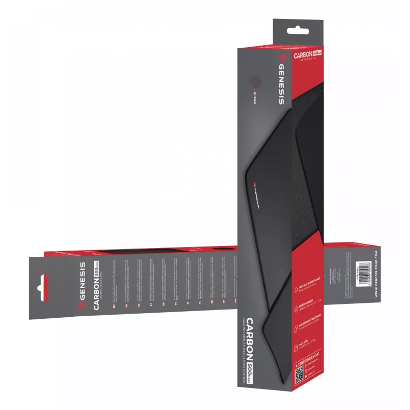 GENESIS Carbon 500 MAXI gaming-muismat zwart