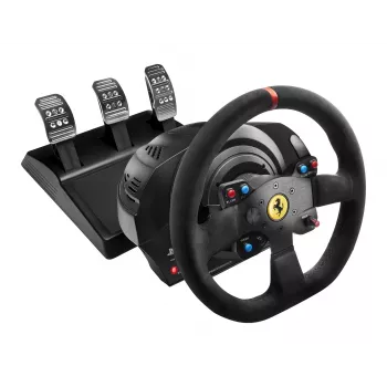 Thrustmaster T300 Ferrari Integral Racing Wheel Alcantara Edition zwart stuur + pedalen analoog / digitaal pc, PlayStation 4, PlayStation 3
