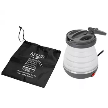 Waterkoker Adler AD 1279 — 0,6 l, 750 W, kunststof behuizing, knopbediening, controlelampje