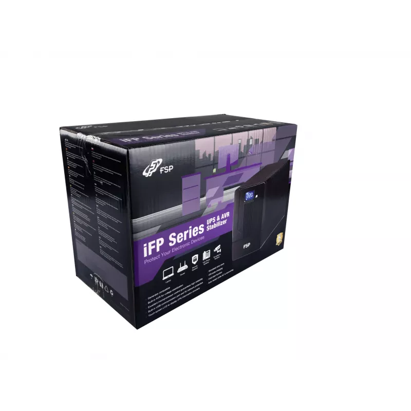 FSP iFP 1000 noodstroomvoorziening (UPS) line-interactive 1 kVA 600 W 2 AC-uitgangen