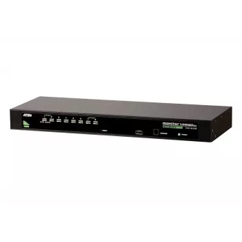 ATEN 8-poorts USB - PS/2 VGA KVM-switch, 2048 x 1536 pixels, QXGA, rackmontage, 5 W, 1U, zwart
