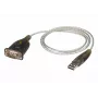 ATEN USB 2.0 naar RS-232 adapter (100 cm), zwart, metallic, 1 m, USB Type-A, DB-9, stekker, stekker