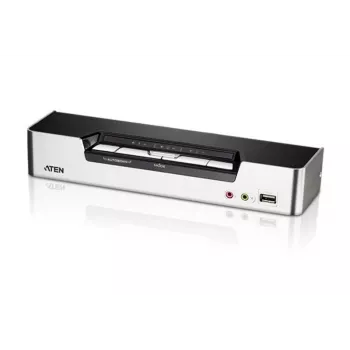 ATEN 4-poorts USB HDMI KVM-switch met audio & USB 2.0-hub (KVM-kabel inbegrepen)