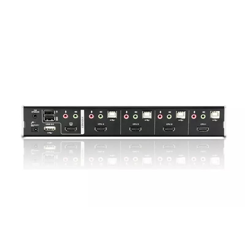 ATEN 4-poorts USB HDMI KVM-switch met audio & USB 2.0-hub (KVM-kabel inbegrepen)