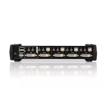 ATEN 4-poorts USB DVI KVM-switch met audio & USB 2.0-hub (KVM-kabel inbegrepen)