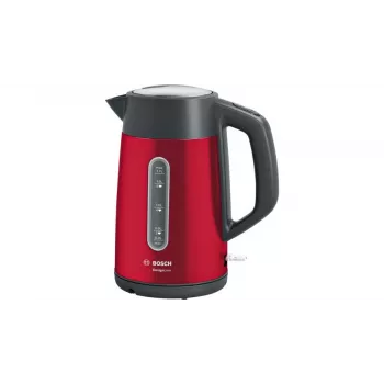 Waterkoker Bosch TWK4P434 — 1,7 L, 2400 W, zwart/rood