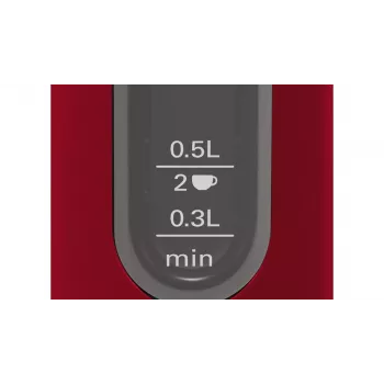 Waterkoker Bosch TWK4P434 — 1,7 L, 2400 W, zwart/rood