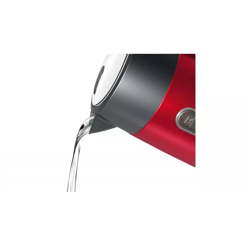 Waterkoker Bosch TWK4P434 — 1,7 L, 2400 W, zwart/rood