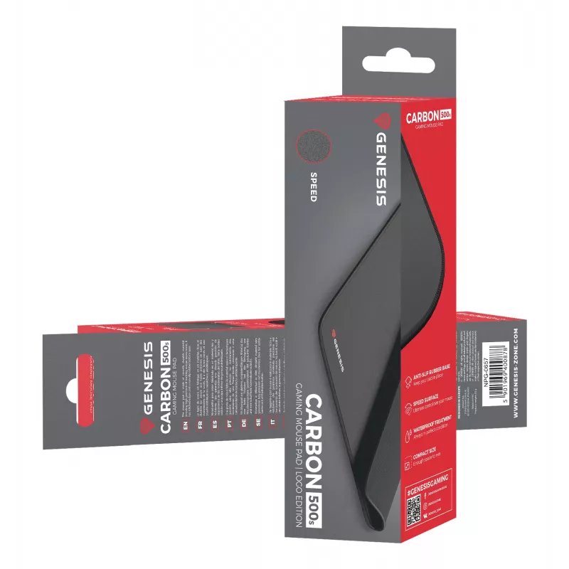 GENESIS Control 500 S Logo gaming-muismat zwart