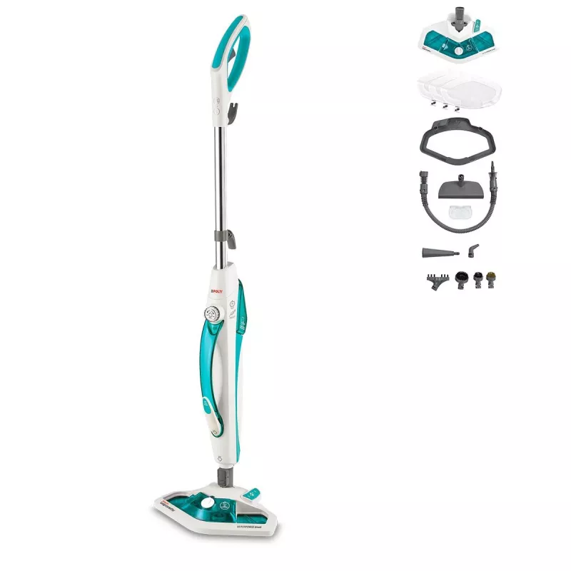 Polti Vaporetto SV450_Double stoomdweil 0,3 l 1500 W turquoise, wit