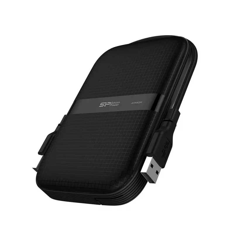 Externe 2,5-inch harde schijf Silicon Power Armor A60 1 TB USB 3.2 Gen 1 (USB-A) zwart, schokbestendig