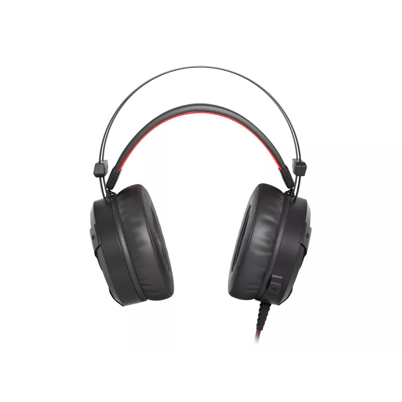 GENESIS Neon 360 headset bedrade gaming-headset met hoofdband zwart, rood
