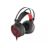 GENESIS Neon 360 headset bedrade gaming-headset met hoofdband zwart, rood
