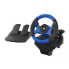 GENESIS Seaborg 350 zwart, blauw USB stuurwiel + pedalen Nintendo Switch, PC, PlayStation 4, PlayStation 3, Xbox 360, Xbox One, Xbox Series S, Xbox Series X