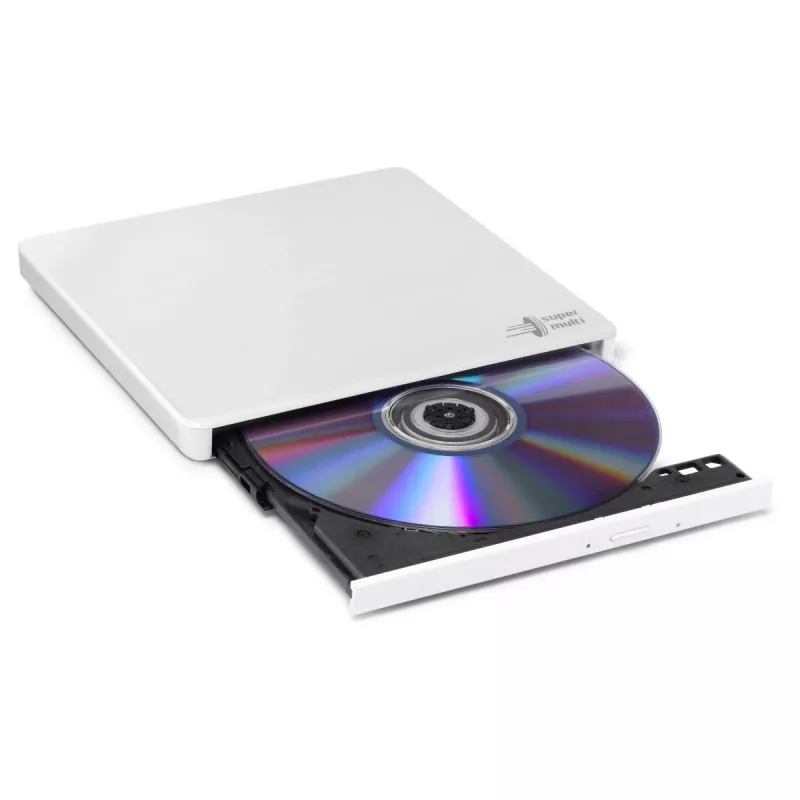 HITACHI-LG DATA STORAGE slanke draagbare DVD-drive - Gp60nw60 - USB 2.0 - wit