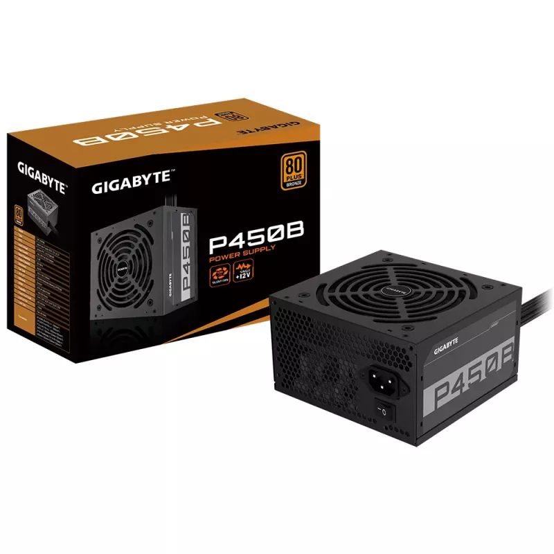 GIGABYTE P450B voeding 450 W 20+4 pin ATX ATX zwart