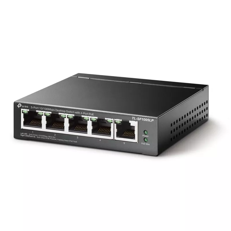 Unmanaged switch TP-Link TL-SF1005LP 5-poorts 10/100Mbps met 4-poorts PoE