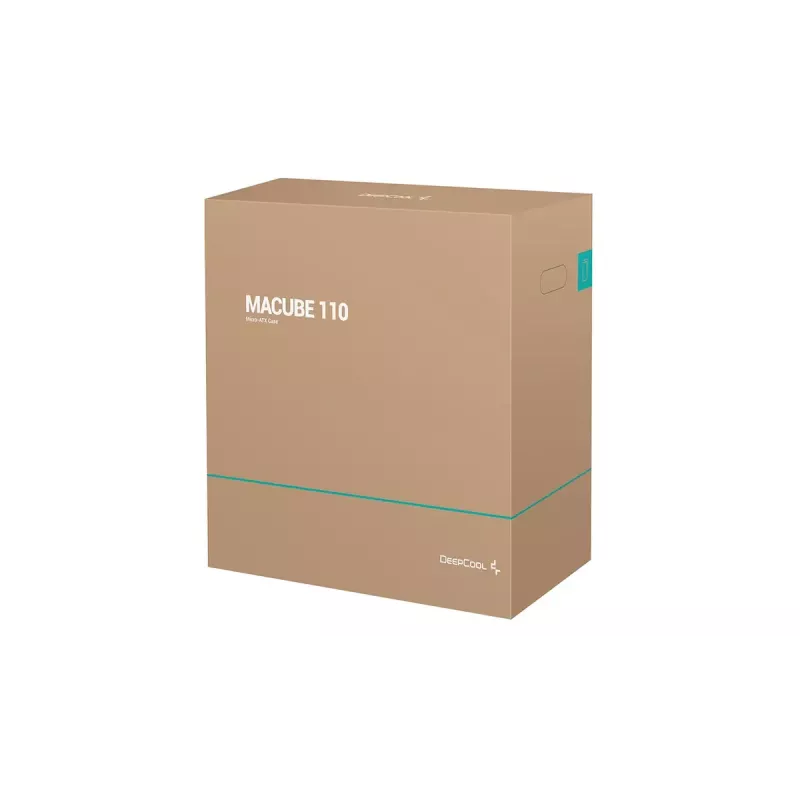 DeepCool MACUBE 110 WH Midi Tower pc-behuizing, mATX, gehard glas, 165 mm cpu-koeler, 2 x 3,5" + 2 x 2,5" schijfbays, wit