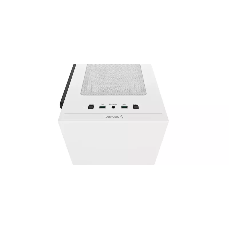 DeepCool MACUBE 110 WH Midi Tower pc-behuizing, mATX, gehard glas, 165 mm cpu-koeler, 2 x 3,5" + 2 x 2,5" schijfbays, wit