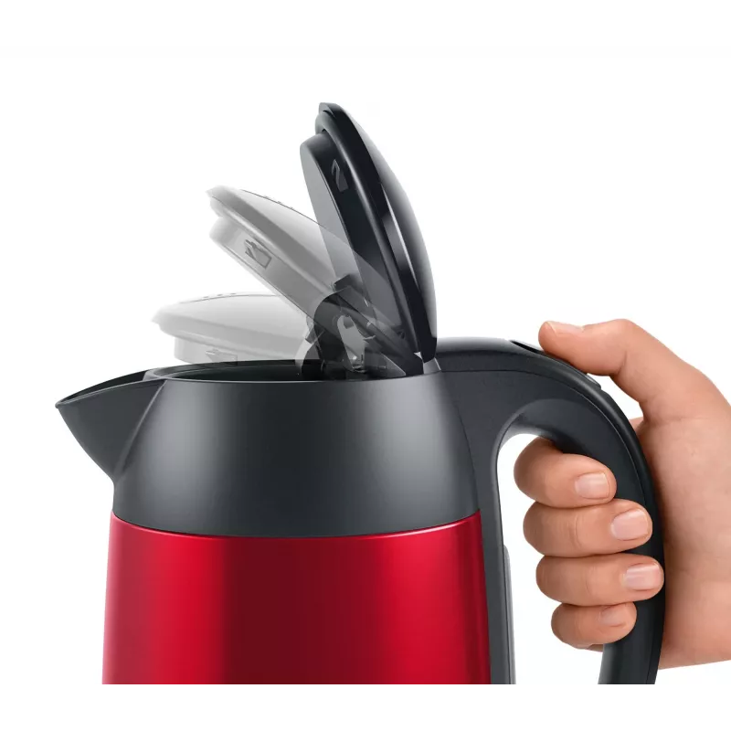 Bosch TWK3P424 waterkoker 1,7 L 2400 W grijs, rood