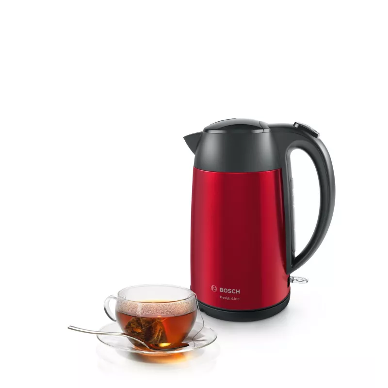 Bosch TWK3P424 waterkoker 1,7 L 2400 W grijs, rood
