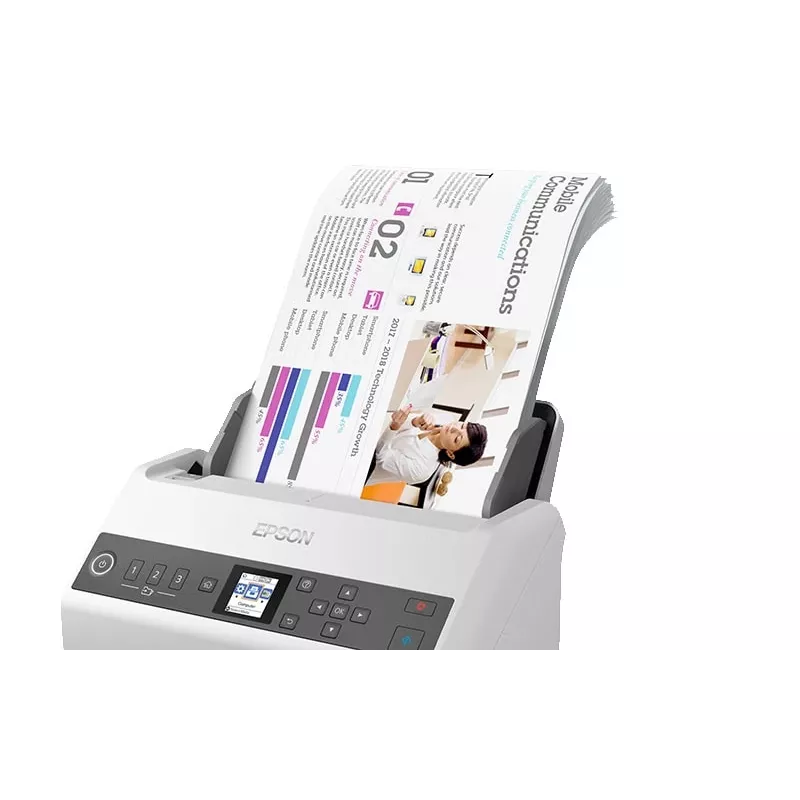 Epson DS-730N documentenscanner 600 x 600 DPI A4 zwart, grijs
