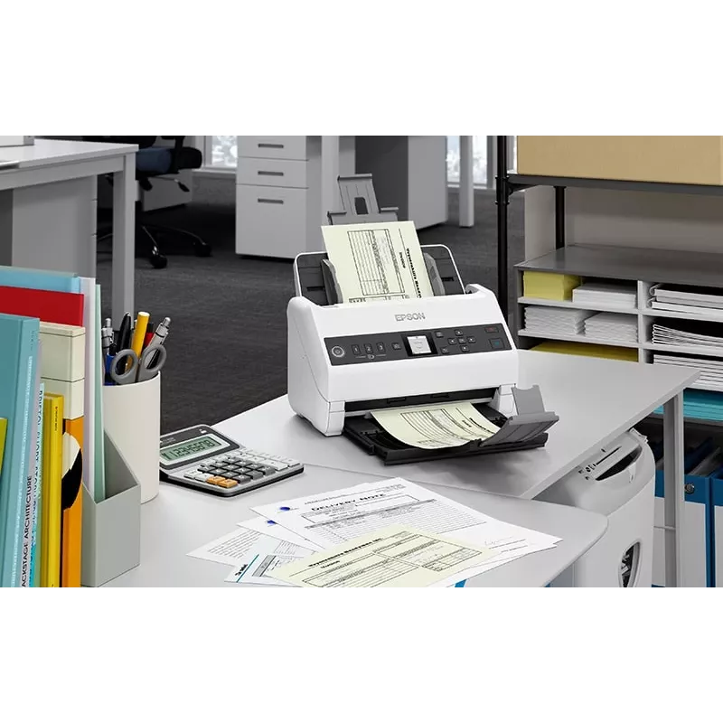 Epson DS-730N documentenscanner 600 x 600 DPI A4 zwart, grijs