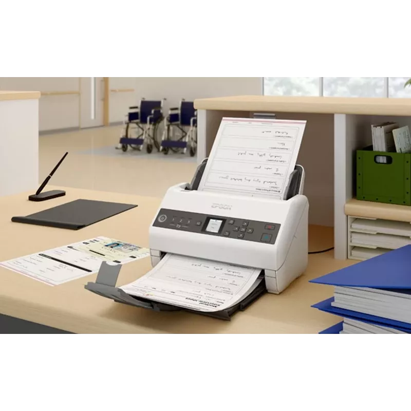 Epson DS-730N documentenscanner 600 x 600 DPI A4 zwart, grijs