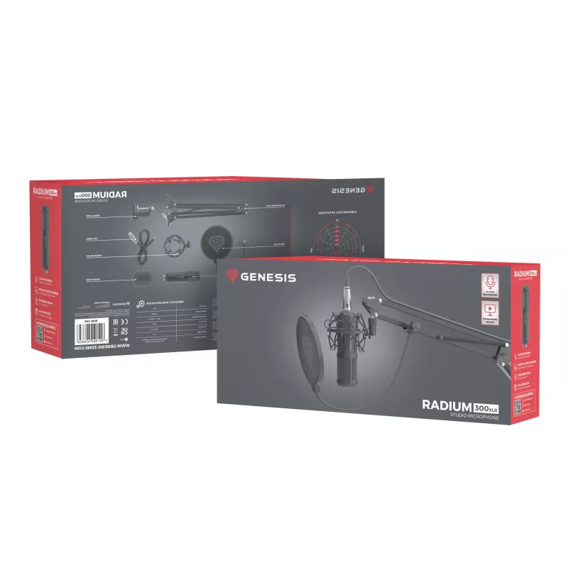 GENESIS Radium 300 XLR Zwart studiomicrofoon