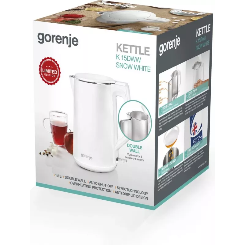 Gorenje 737894 waterkoker 1,5 L 2200 W Wit