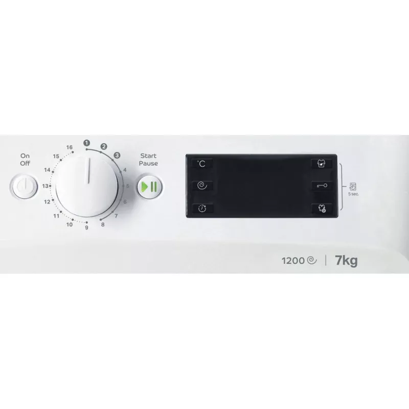 Indesit MTWE 71252 WK EE wasmachine voorlader 7 kg 1151 t/min wit