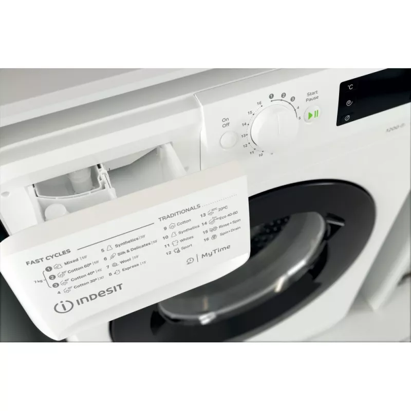 Indesit MTWE 71252 WK EE wasmachine voorlader 7 kg 1151 t/min wit