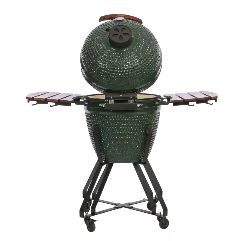 Houtskool-kamado grill TUNABONE TunaBone Classic 21 inch maat M groen