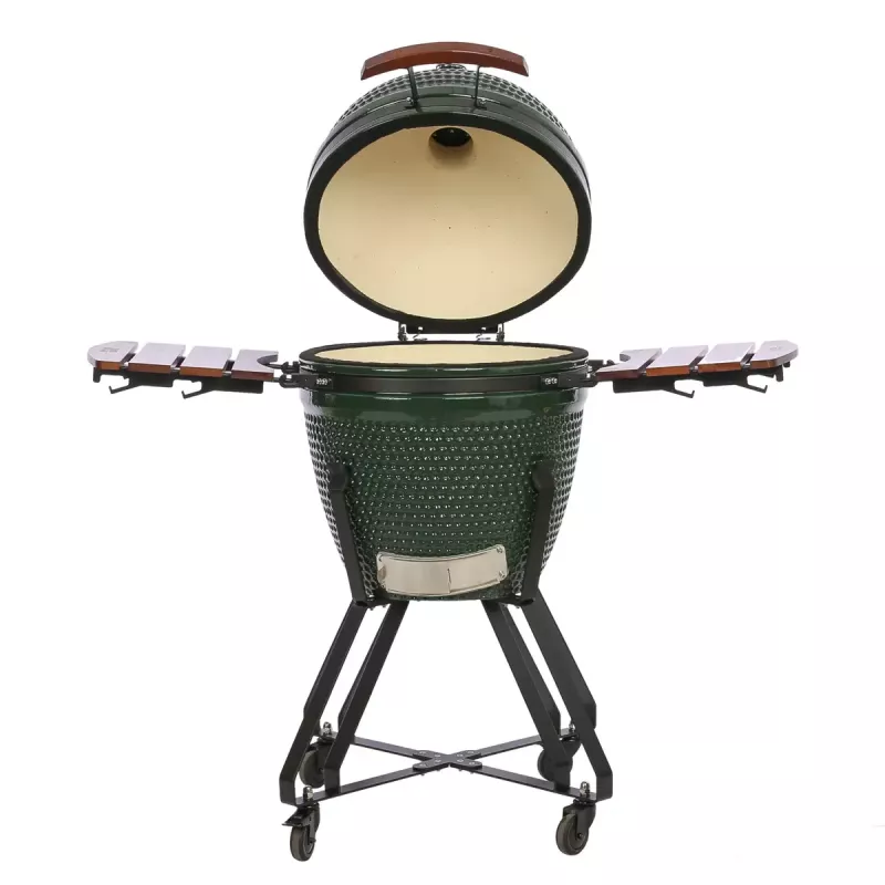 Houtskool-kamado grill TUNABONE TunaBone Classic 21 inch maat M groen