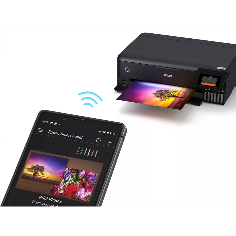 Multifunctionele inkjetprinter Epson EcoTank L8180 — A3+, kleur, 5760x1440 DPI, 32 ppm, duplex, Wi‑Fi, Ethernet