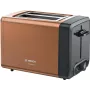 Broodrooster Bosch TAT4P429 2-snede 970 W zwart/bruin, compact roestvrij staal