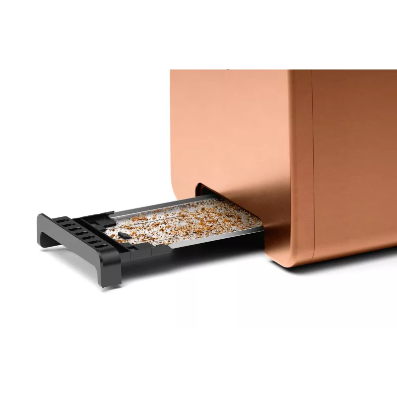 Broodrooster Bosch TAT4P429 2-snede 970 W zwart/bruin, compact roestvrij staal