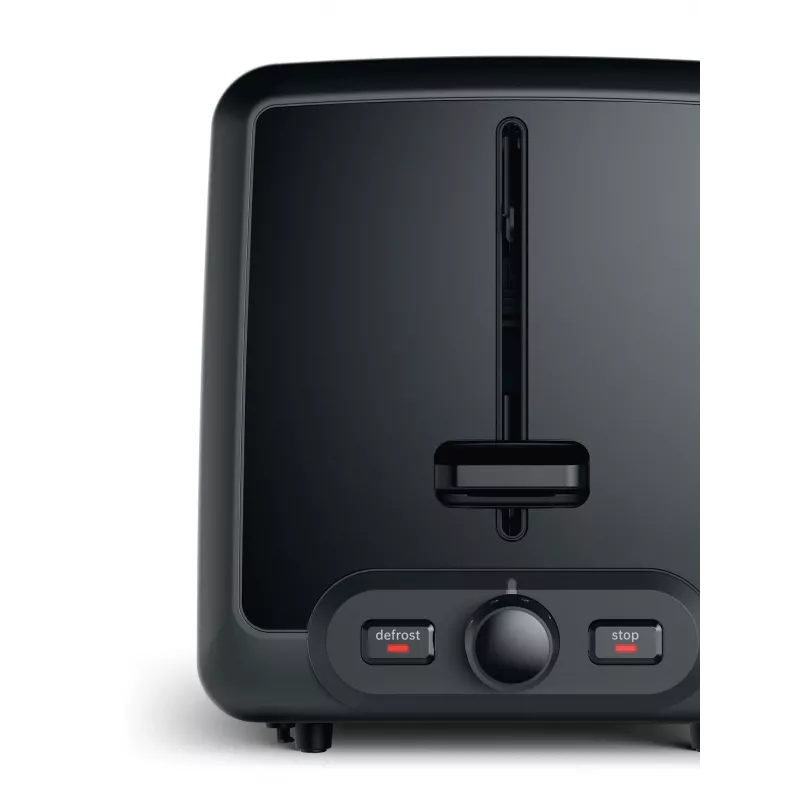 Broodrooster Bosch TAT4P429 2-snede 970 W zwart/bruin, compact roestvrij staal