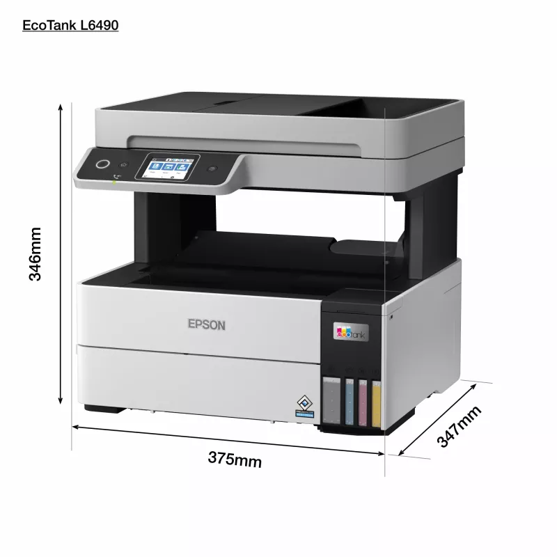 Multifunctionele printer Epson EcoTank L6490 — inkjet kleur, 4800x1200 dpi, 37 ppm, A4 duplex, Wi‑Fi, Ethernet