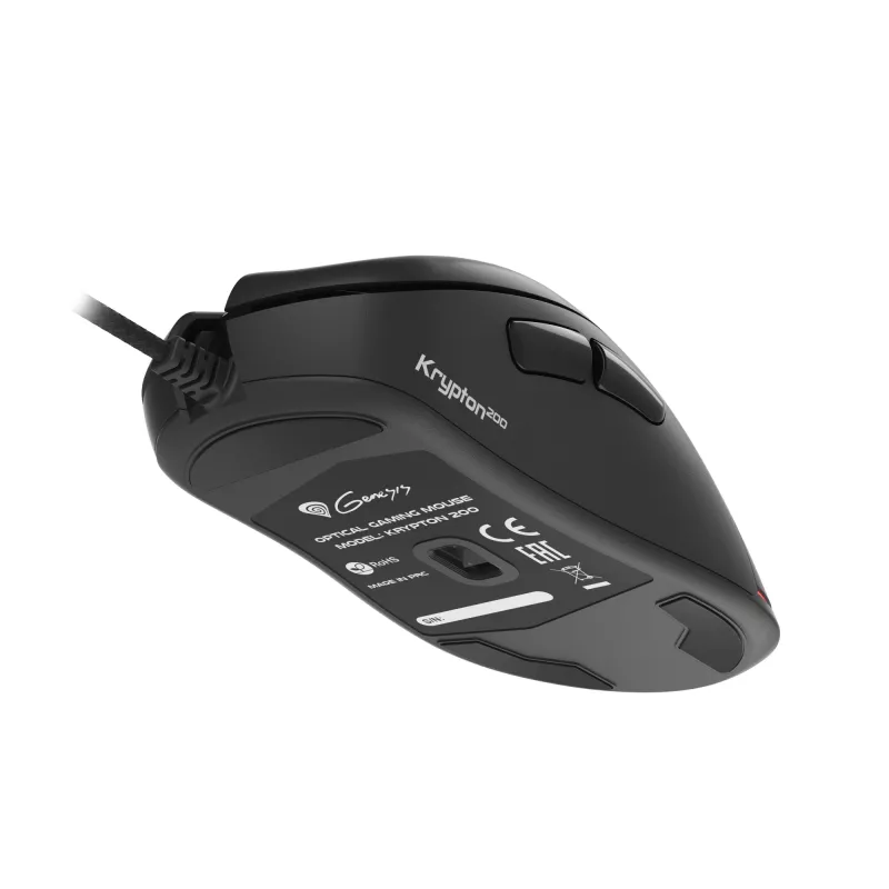 GENESIS Krypton 200 Muis Gaming Rechtshandig USB Type-A Optisch 6400 DPI