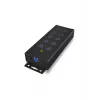 ICY BOX IB-HUB1703-QC3 USB 3.2 Gen 1 (3.1 Gen 1) Type-B 5000 Mbit/s Zwart