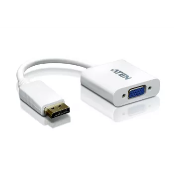 ATEN DisplayPort-naar-VGA-converter, tot 1920x1200 @60Hz, DisplayPort, VGA (D-Sub), stekker, bus, recht, recht