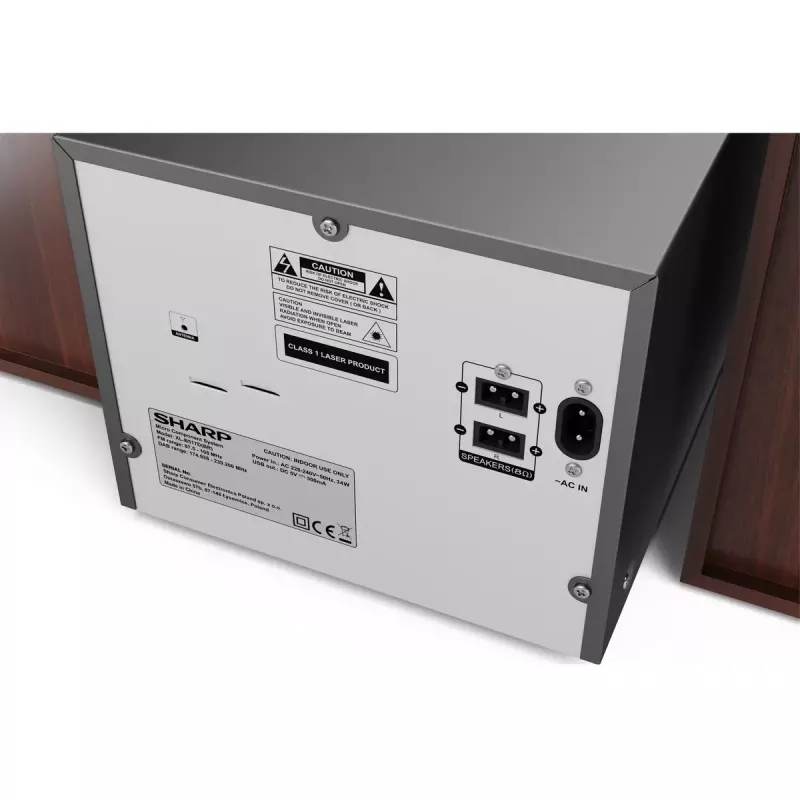 Sharp XL-B517D home-audio microsysteem 45 W bruin