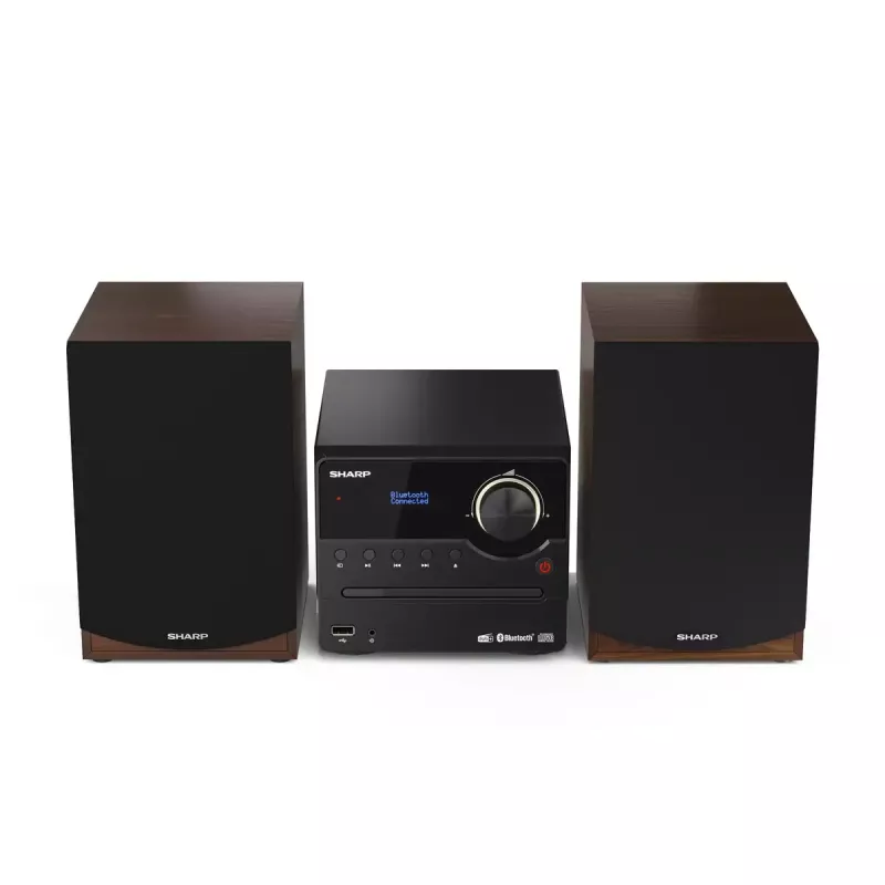 Sharp XL-B517D home-audio microsysteem 45 W bruin