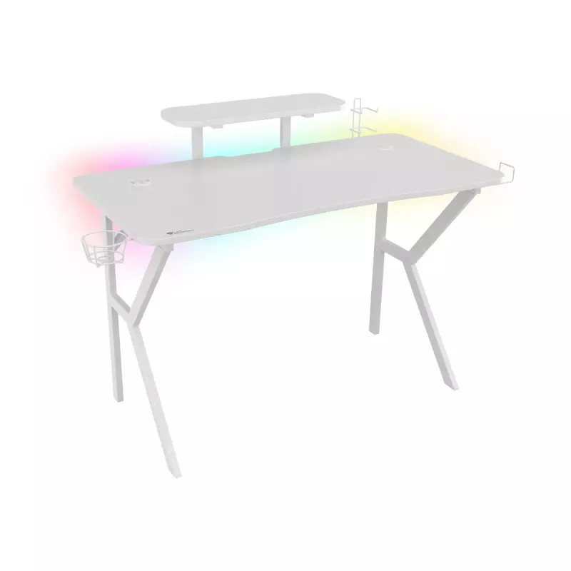 Genesis Holm 320 RGB gamingbureau, wit