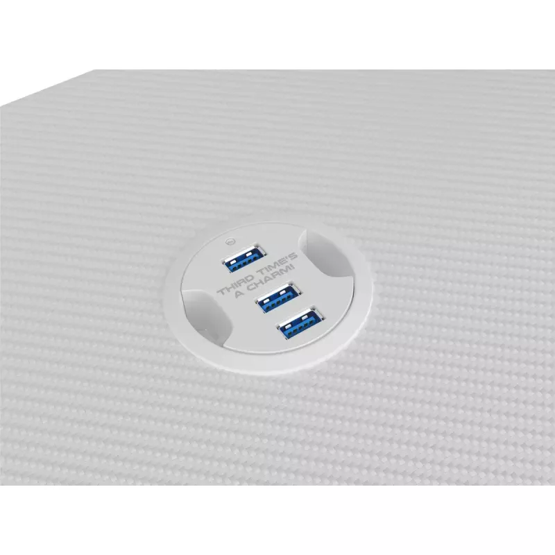 Genesis Holm 320 RGB gamingbureau, wit