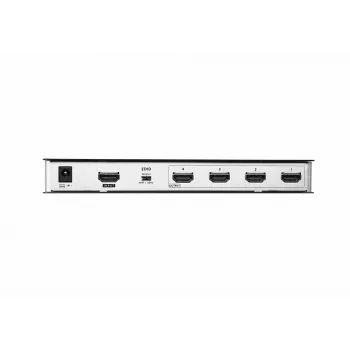 ATEN 4-Port True 4K at 60Hz (4:4:4), HDMI Splitter, HDMI, 4x HDMI, 4096 x 2160 pixel, Zwart, Metaal, 4K Ultra HD