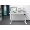 DIGITUS elektrisch in hoogte verstelbaar bureau 120x60x12cm met USB wit