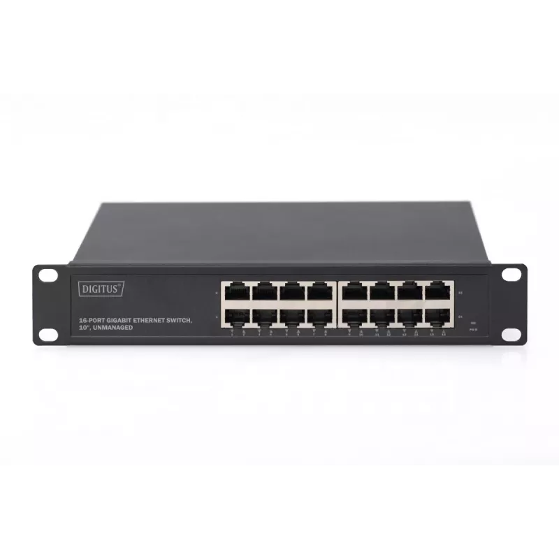 DIGITUS 16-poorts Gigabit Ethernet-switch 10 inch unmanaged